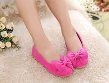2016 spring autumn fashion female child princess shoes single shoes girl Moccasins bow baby shoes Slip-On children shoes A095