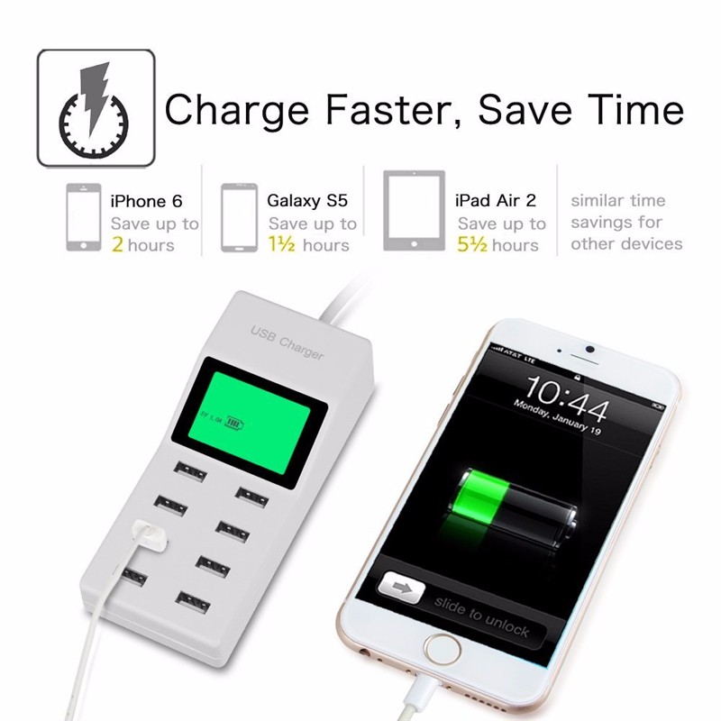 US-EU-UK-Multi-8-Usb-Ports-Charger-with-Lcd-Screen-Dc-Voltmeter-Smart-Wall-Charger-for-Yotaphone-2-Doogee-X5-S6-18650-Cell-Phone (4)