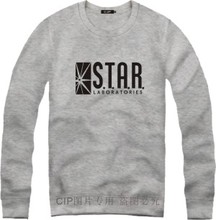 The Flash Star Laboratories Round Neck Hoody Sweatshirts STAR S.T.A.R.Labs Jumper Novelty Anime Pullover Men Sweat Outerwear