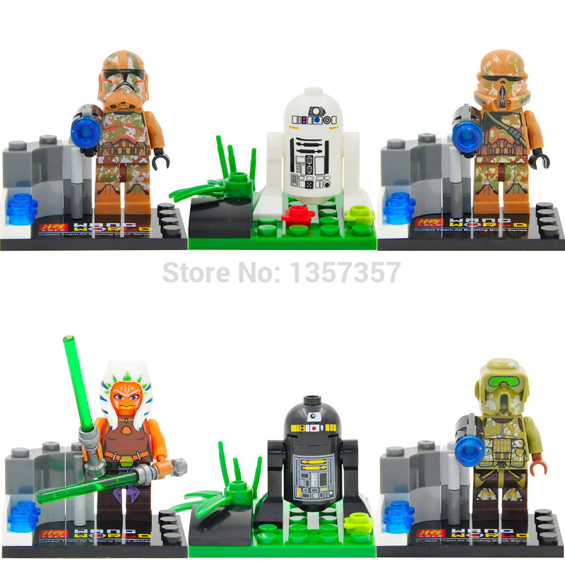 Купить R2D2 Леле 79025 Звездные войны минифигурка 6pcs мини цифры ...