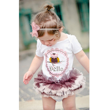 2016 New One Piece T-shirts Tutu Dress Romper Outfits Cotton Baby Girls Clothes 0-3 Year