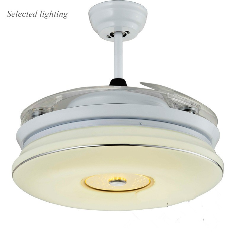 2019 42 Inch Modern Ceiling Fan Led Lighting Ultra Quiet Invisible Fans Ventilador Teto Led Fan Light Fixture 110v 220v From Selectedlighting 422 02