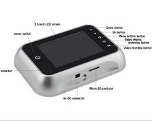 High Quality Big Screen Door Eye Infrared Video Camera/2014 Fashion 3.5 inch Wide Angle LCD Digital Peephole Viewer For Sale