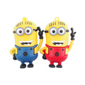 100 real capacity yellow man usb flash drive 64GB flash usb pen drive 4GB 8GB 16GB