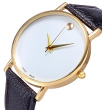 Relojes de cuarzo de vestir para mujer de moda correa de cuero para mujer del nuevo diseñador reloj marca rose gold relogio 2015 dropship