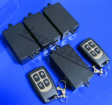 Wireless Remote Controller Wireless Power Switch System 4 Receiver 2 Transmitter 1CH 10A Light Lamp LED
