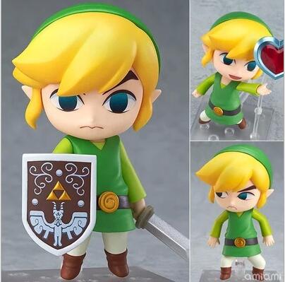 The Legend of Zelda Link Nendoroid Game Action Figures Anime PVC brinquedos Collection Model toys With retail box Free shipping