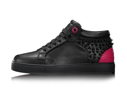 2015 new famous brand royaums men shoes lace up casual high top black genuine leather with