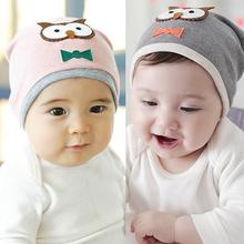 New Baby Boys Girls Hat Cotton Blends Caps Newborn Infant Baby Hat Owl Print