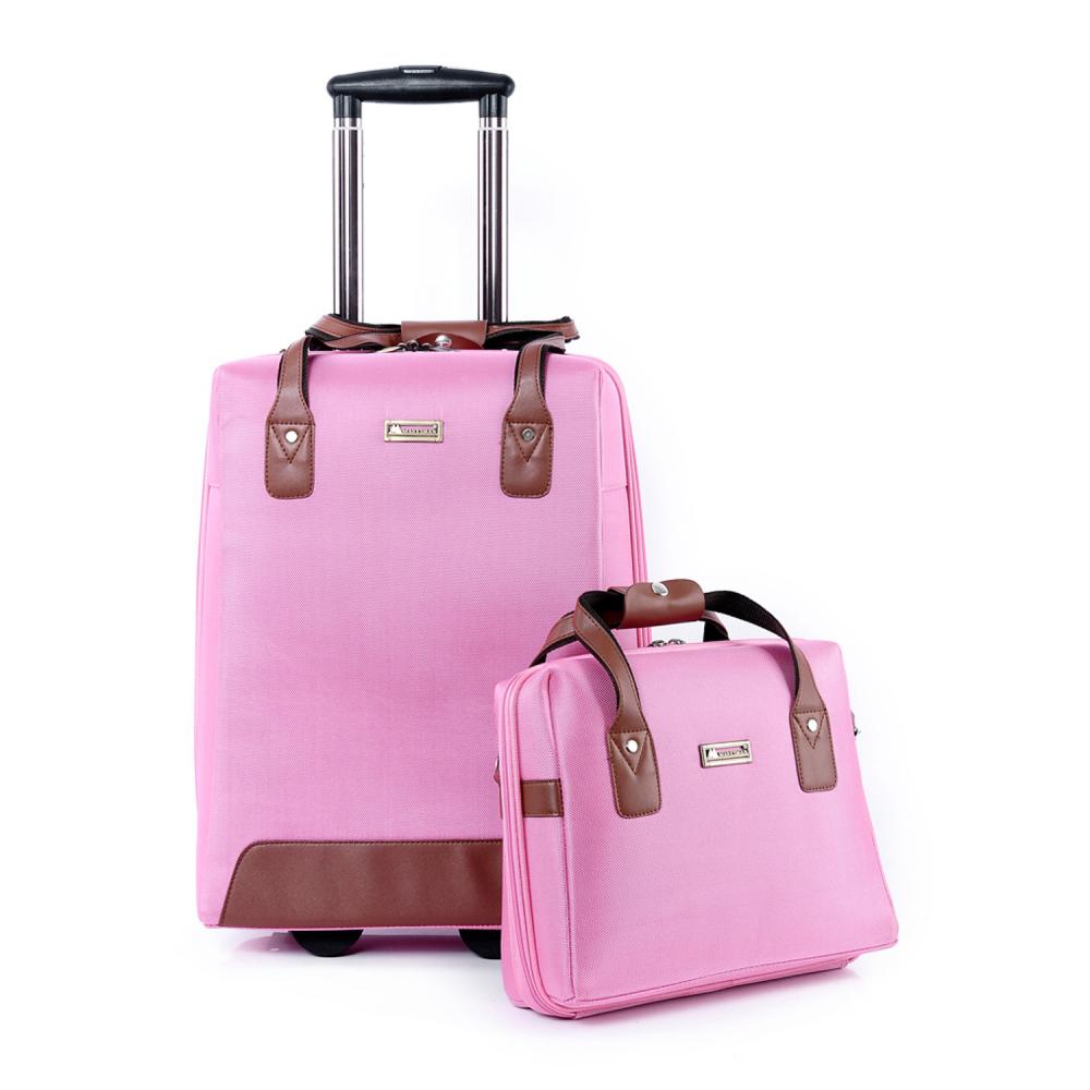 2015 New Woman Luggage Travel Bag Rolling Bag Luggage Set 2 Pcs Women Man Luggage Sets-in ...