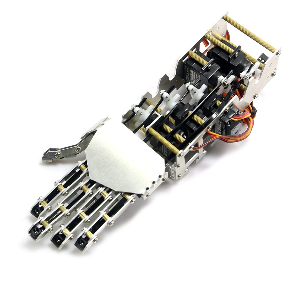 2018 New 5dof Humanoid Five Fingers Metal Manipulator Arm Left Hand Right Hand With A0090 Servos For Robot Diy Arms Hands Arm Manipulatorarm Metal Aliexpress