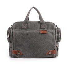 Mens Canvas Business Shoulder Bag