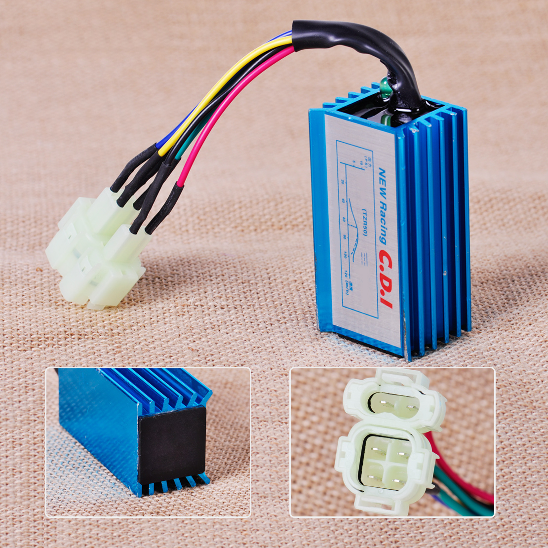 Performance Racing CDI Box Unit 6 Pin Fit for font b GY6 b font 50cc 150cc