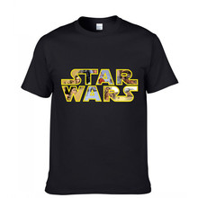 Hot tops tees movie TV fitnesss men’s t-shirt cartoon game casual shirt star wars Yoda darth vader T shirt for men short sleeves