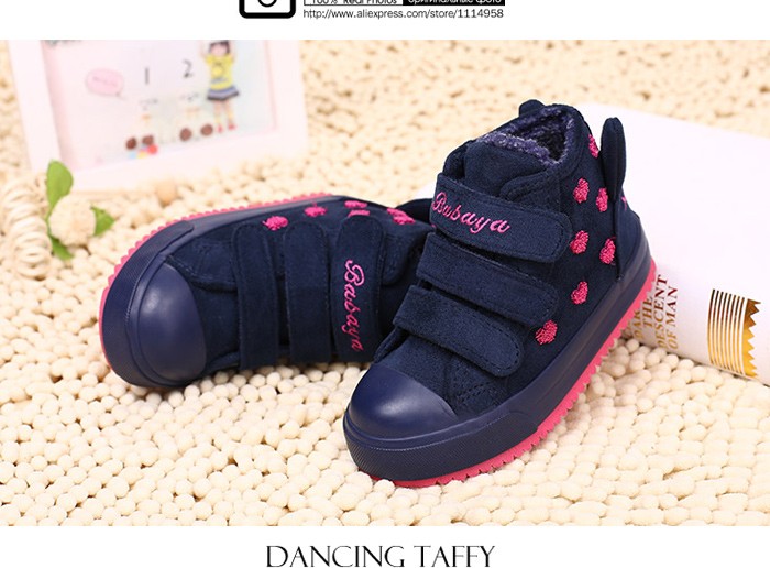 New 2015 Winter Fashion Children Boots Flock Leather Rubber Kids Sneakers Sapato Infantil Kids Boots Children Shoes For Girls free shipping (9)