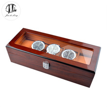 BIG Promotion Vintage Watch Box 5 Grids Boxes for Watches Display Antiqued Wooden Cases Pillow Gift cajas para relojes