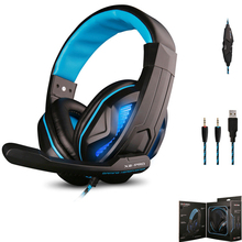 Brand OVANN X2-PRO Over-ear Gaming earphone Three Plug LED Light Gaming Headset Mic for LOL Gamer/Laptop Computer Games