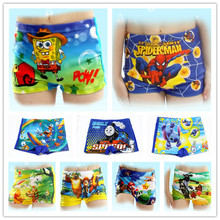 2015 New Summer Trunks Cartoon Baby Kid Child Boy Swimming Spiderman cartoons Costume T04