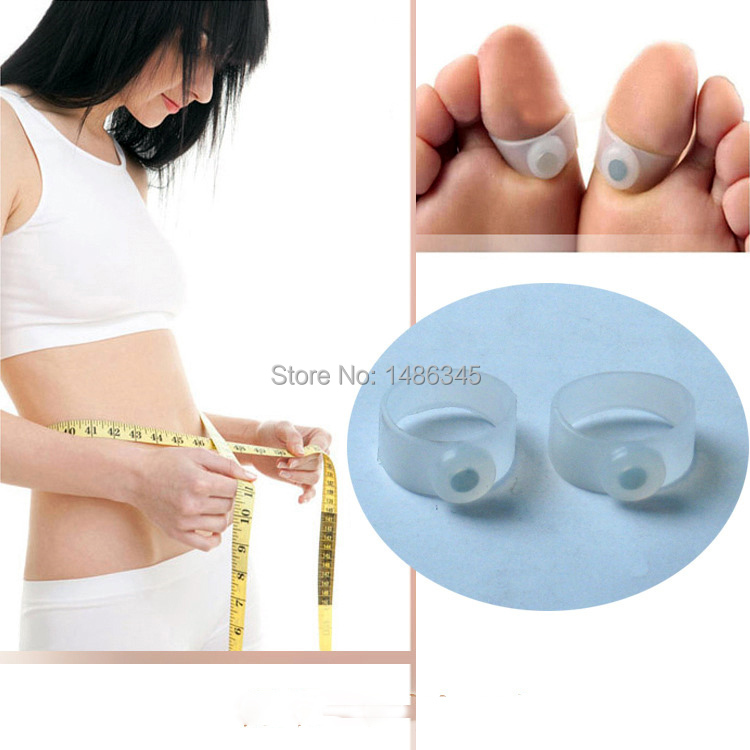 2 Pcs Lot High Quality Magnetic Massager Toe Ring Fitness for Magic Slimming Loss Weight Abdominal
