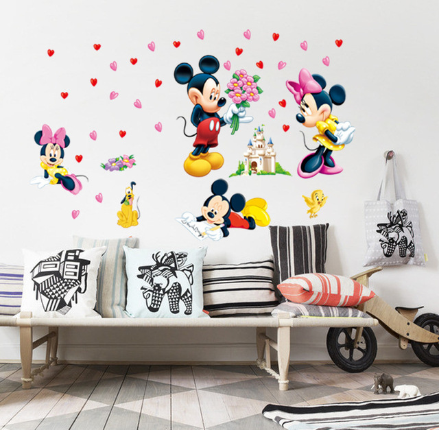mickey mouse dan minnie tikus stiker dinding ruang anak mickey mouse dan minnie tikus stiker dinding ruang anak