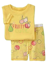 2015 Summer Kids Pajamas Sets Baby Boys Girls Sleepwear Short Sleeve Pijamas Cotton Costume Children Nightdress