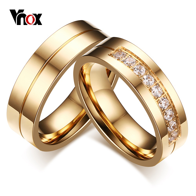 vnox 1 pair wedding rings for women men couple promise band stainless steel anniversary engagement jewelry - Wedding Ring Prices vnox 1 pair wedding rings for women men couple promise band stainless steel anniversary engagement jewelry - Wedding Ring Prices