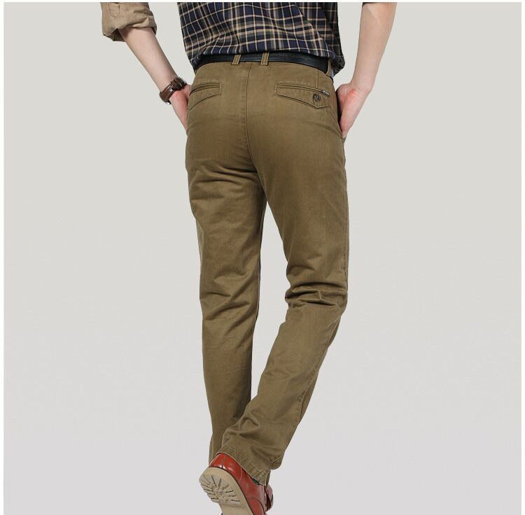 2015 Middle Aged Casual Man Pants Plus Size Spring Autumn Men\'s Cargo Cotton Straight Long Pants Trousers Brand AFS JEEP 42 (14)