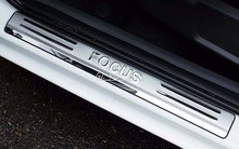 4pcs Stainless Steel Door Sill Scuff Plate Trim for Ford Focus 2005-2015 Free Shipping