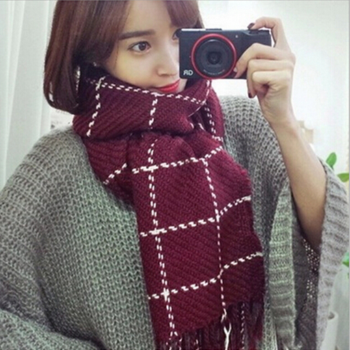 Cashmere Winter Thick Brand Plaid Desigual Scraf For Women Shawl Poncho Foulard font b Tartan b