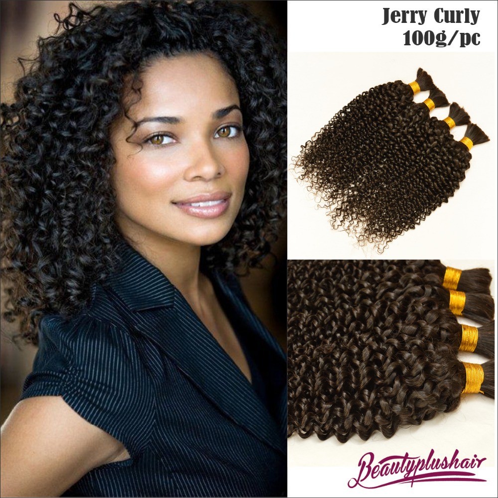 Real A G Lot Brazilian Virgin Hair Extensions Unprocessed Human Hair Bulk Jerry Curl Kinky