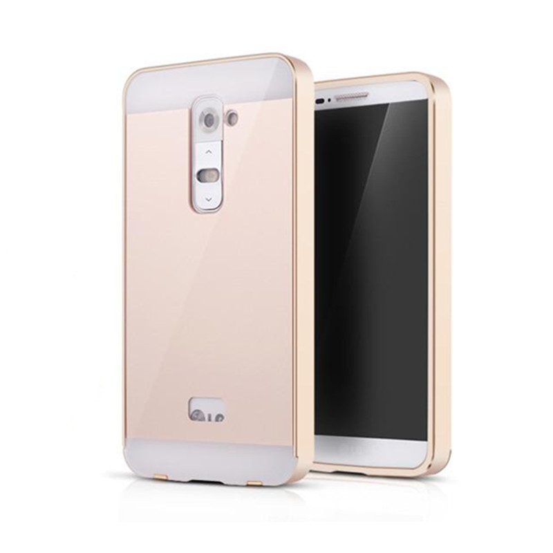 2015 New G2 Ultra Thin Slim Aluminium Metal Frame Back Cover Case for LG G2 mobile