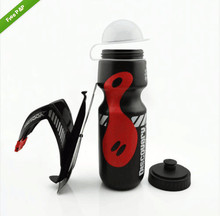 2015 NEW ARRIVAL Mountain MTB Bike Bicycle 750ML Sports Water Bottle + Cage Holder Set -BlackSW55