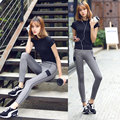 MADHERO 2016 Yoga Sets Womens Exercise Fitness Clothing Tops Pants Sportswear Leggings Suit Running Sport Costumes