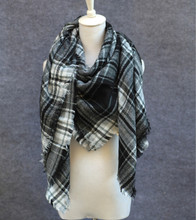 New 2016 Winter Scarf Luxury Brand Tartan Cashmere Scarf Women Wool print Blanket Scarf Pashmina Wrap Shawls and Scarves Hijab
