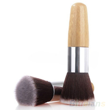 Flat Top Buffer Foundation Powder Brush Cosmetic Makeup Basic Tool Wooden Handle 08FU