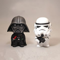 10cm 2pcs lot Q Style Star War Darth Vader STORM TROOPER Action Figure Model Toy Come