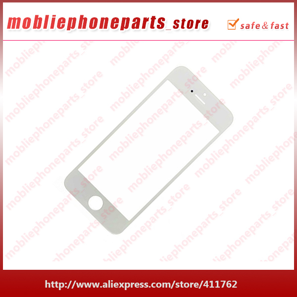 10PCS LOT Free Shipping Original White Front Tempered Glass For iPhone 5S Mobilephone Parts