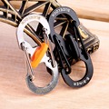 1pc 8 Shape Plastic Steel Carabiner Key Chain Hook Clip Outdoor Camping Hiking Snap