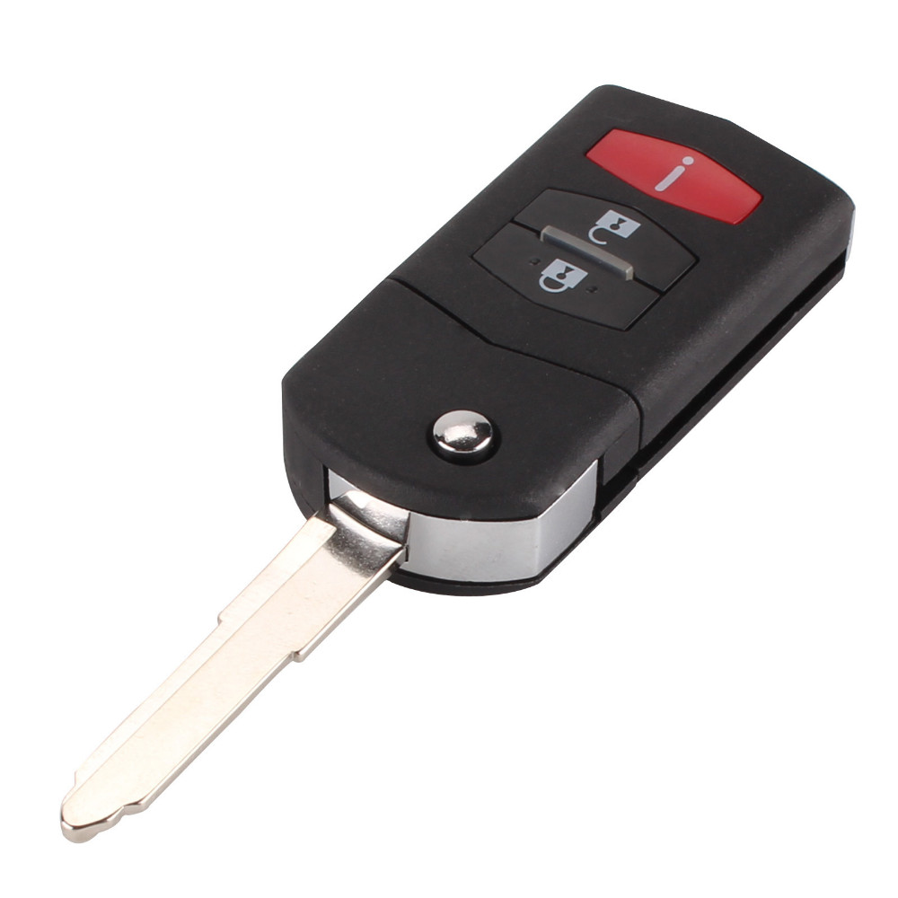 New 2 1 3 Button Flip Folding Remote Key Shell Car Case