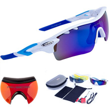 Free Shipping 2016 Polarized Sports Outdoor Sunglasses 5 Interchangeable Lens Goggles Glasses Men’s Sport gafas oculos ciclismo
