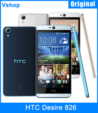 Original HTC Desire 826 16GBROM 2GBRAM 5.5 inch Android 5.0 Qualcomm MSM8939 Quad Core Mobile Phone 4G LTE Dual SIM Refurbished