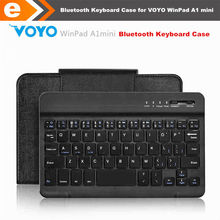 New 2014 Hot VOYO Original Keyboard Leather Case with Bluetooth for 8″ WinPad A1 mini for Android IOS Win 8 Smartphone Tablets