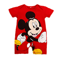 2016 Summer Style Baby Rompers Baby Girls Clothes Cotton Cute Mickey Minnie Romper Newborn Jumpsuits Ropa