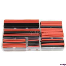 New 150pcs/set 2:1 Polyolefin Heat Shrink Tubing Tube Sleeving Wrap Wire Kit Cable Free Shipping