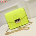 2016 Autumn Famous Brand Designer Lock Crossbody Bags Women Small Mini Chain Messenger Bags Female Casual
