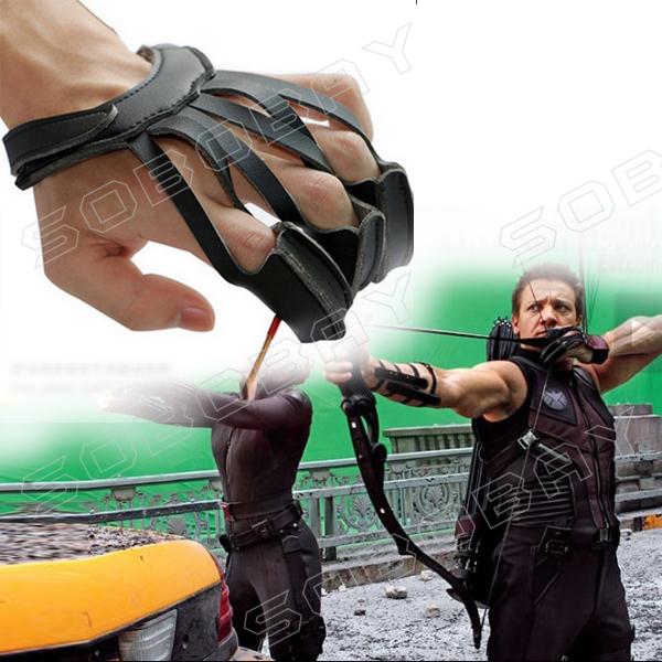 3 Finger Archery Protect Glove Pull Bow Arrow Leather for Shooting Hunting Finger Protector