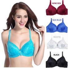 Hot sales! 2015 B cup full lace coverage push up bra sexy lace bra intimate brassiere thin cup bras for women lingerie H062