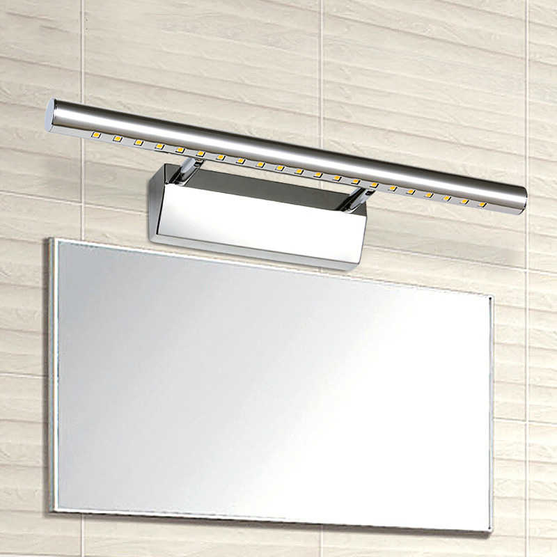 Free shipping modern 3W 5W 7W wall mounted stainless steel bathroom bedroom cabinet mirror light wall lamps cold / warm white