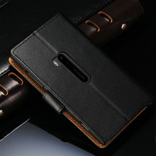 Vintage Genuine Leather Case For Nokia Lumia 920 Wallet Style Phone Bag With Stand 2 Card