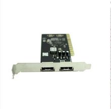 Free shippng server PCI 1 Port External eSATA + 1Port Internal SATA + 1port IDE Card external flash for BIOS expansion and Raid